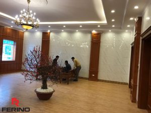 Hoàn thiện công trình trang trí tại UBND Huyện Phú Xuyên