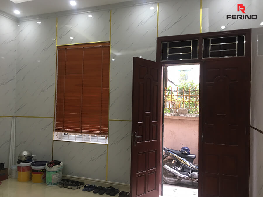 Công trình thi công tấm ốp PVC nhà anh Hùng Cầu Giấy Hà Nội