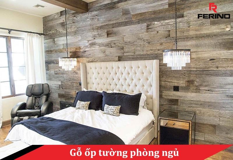 gỗ ốp tường phòng ngủ