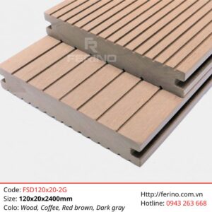 Ferino Decking FSD120X20-2G Sản phẩm sàn gỗ nhựa đặc 