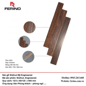 Gỗ Óc chó kỹ thuật - (Engineered Walnut)
