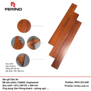 Sàn Gỗ Căm Xe Solid