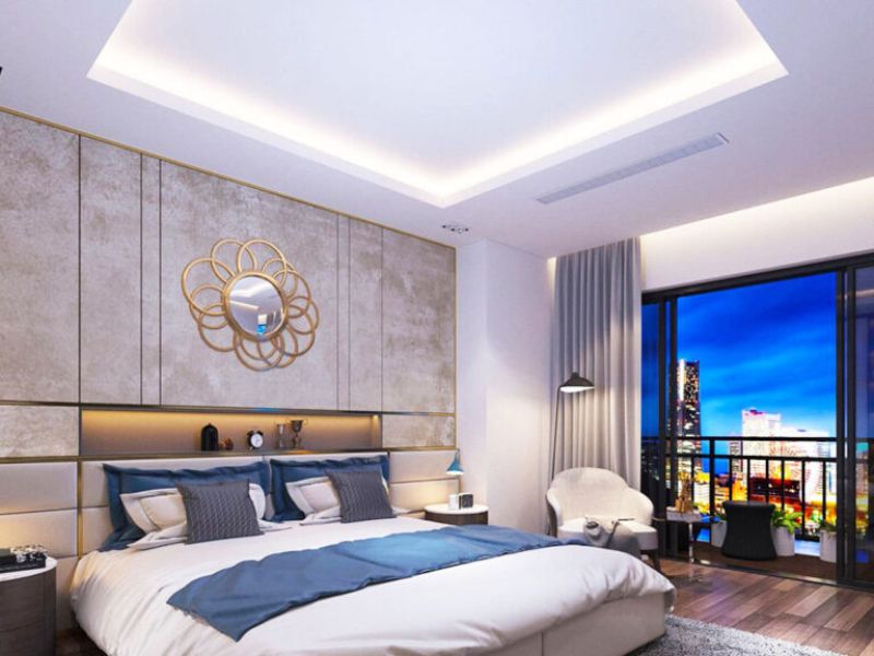 Mẫu nhựa ốp tường phòng ngủ