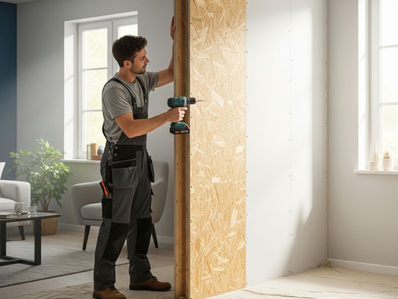 Tự làm vách ngăn phòng khách