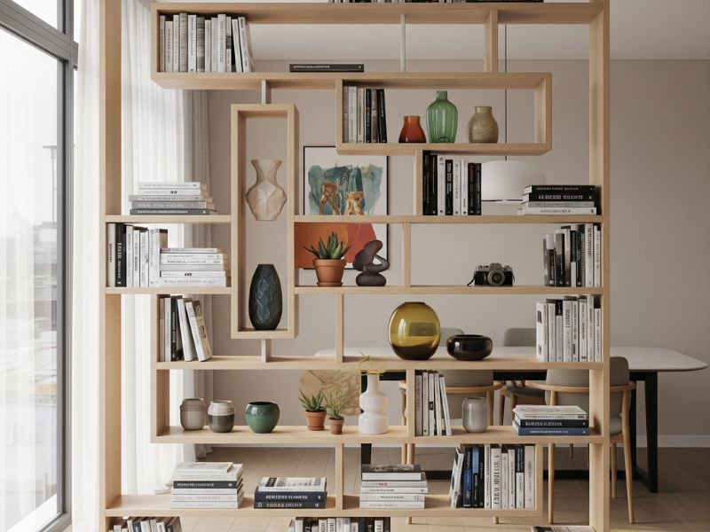 Tự làm vách ngăn phòng khách