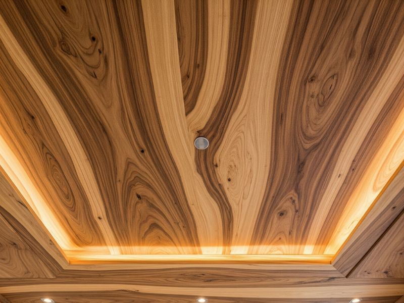 mẫu trần gỗ phẳng đẹp