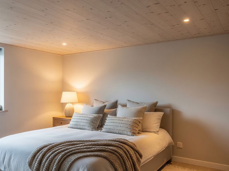 mẫu trần gỗ phẳng đẹp