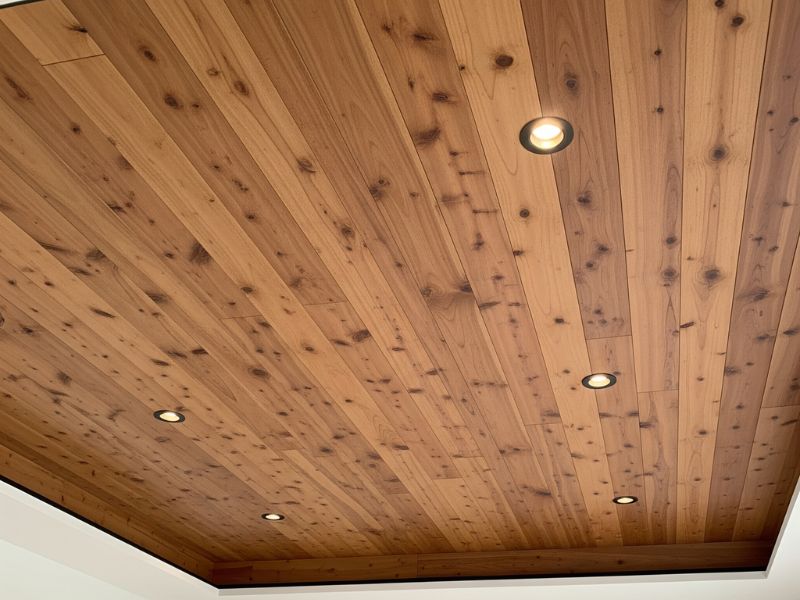 mẫu trần gỗ phẳng đẹp