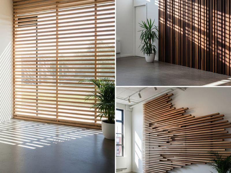 Khoảng cách giữa các lam gỗ