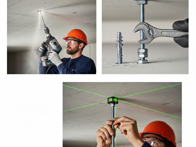 Khoảng cách khung xương trần nhựa nano