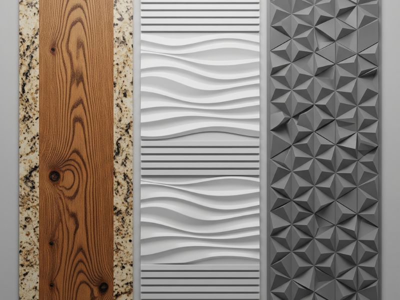 mẫu vách tivi nhựa nano