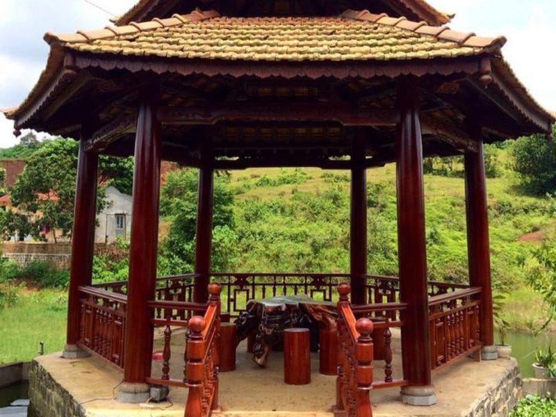 Chòi lục giác bằng gỗ