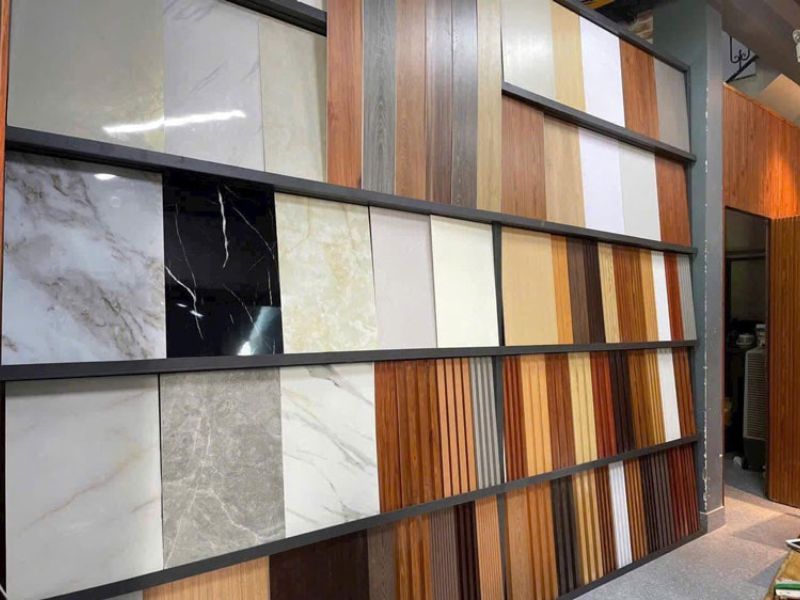 mẫu lamri gỗ ốp tường phòng khách