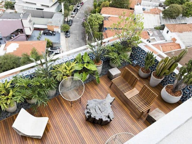 trang trí sân thượng nhỏ đẹp