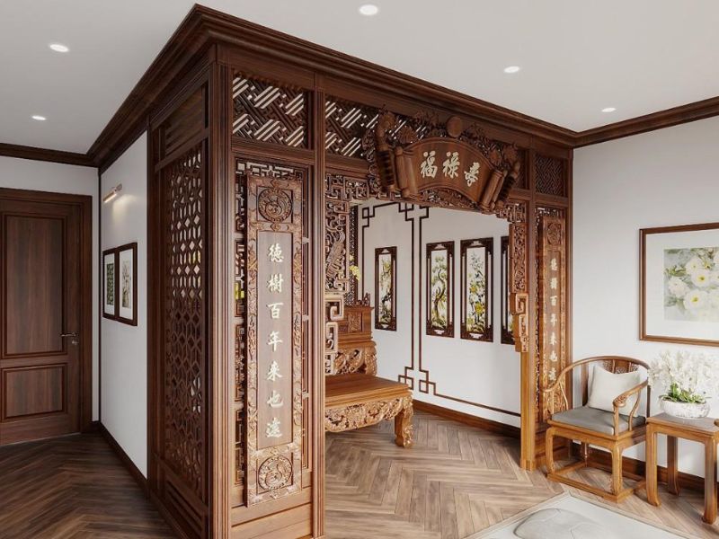 Kích thước cửa phòng thờ 