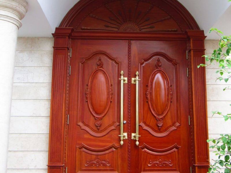 mẫu cửa gỗ 4 cánh đơn giản