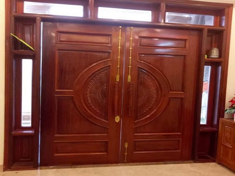 những mẫu cửa gỗ 2 cánh đẹp nhất hiện nay