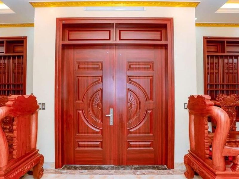 những mẫu cửa gỗ 2 cánh đẹp nhất hiện nay