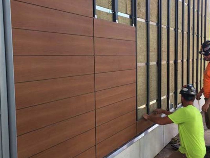 thi công hệ khung tấm ốp