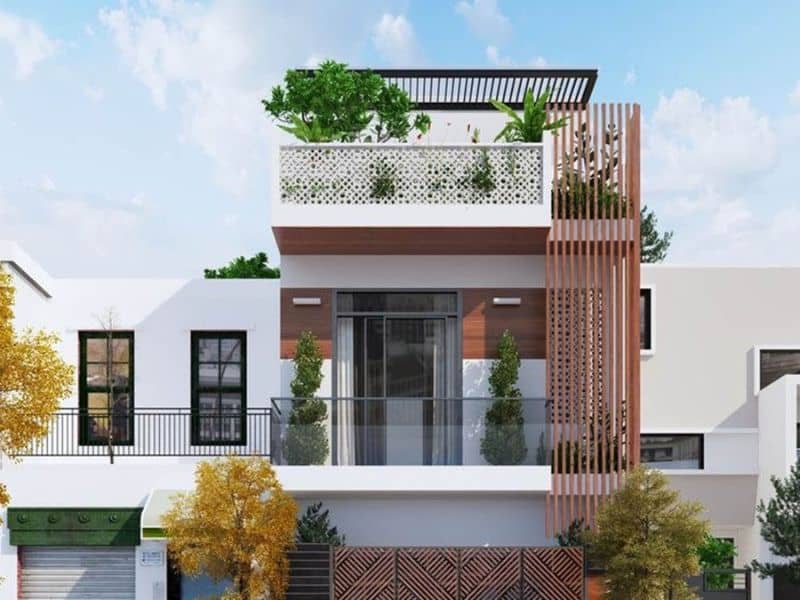 Nhà 2 Tầng Sân Thượng Đẹp