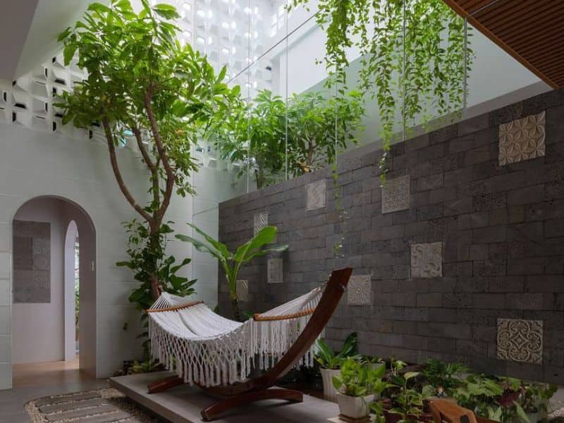 thiết kế nhà 1 trệt 2 lầu có sân thượng