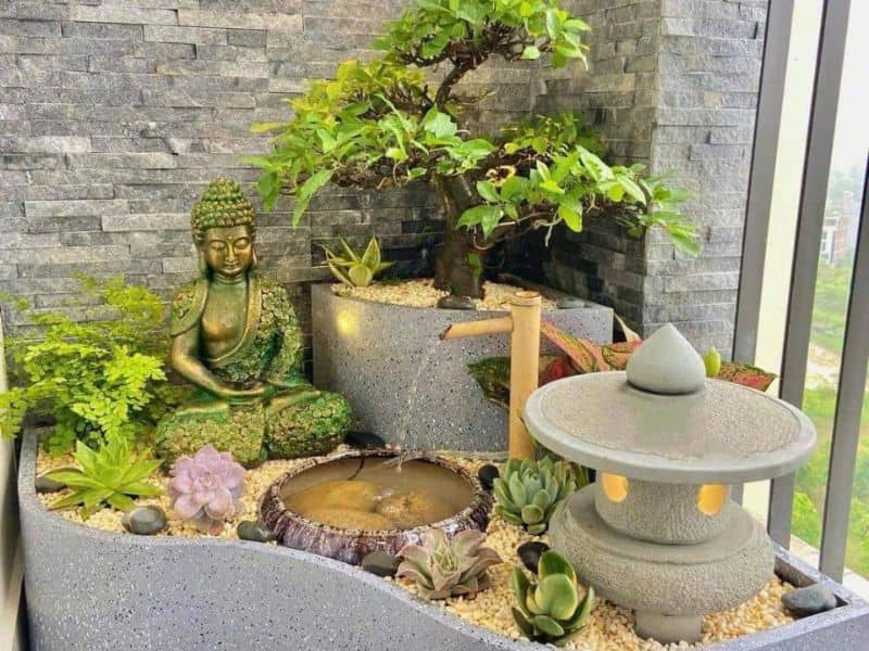 vườn trên sân thượng nhà ống