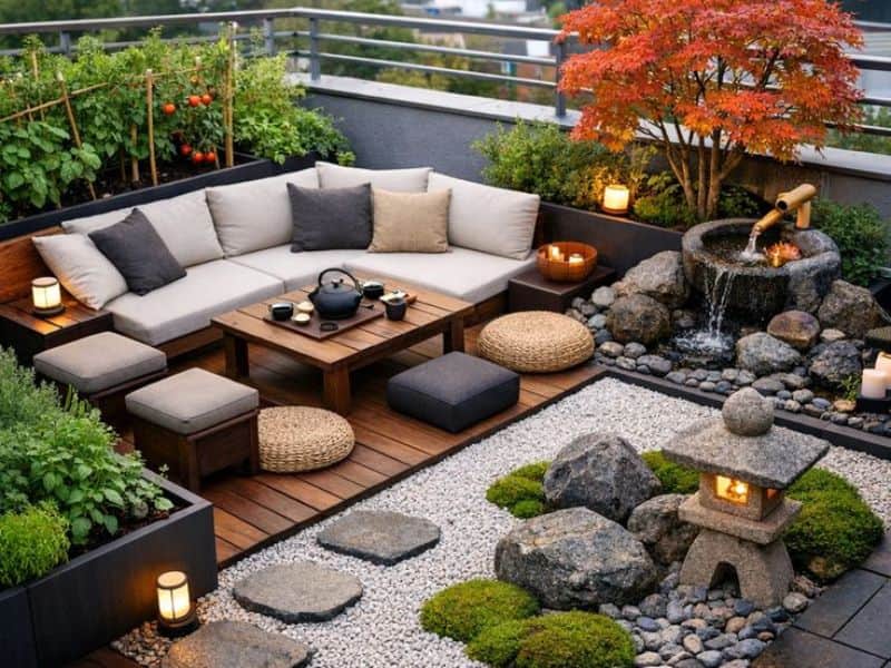 vườn trên sân thượng nhà ống