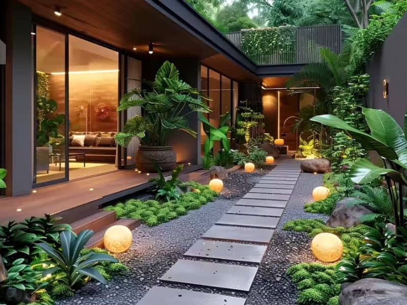 Ý tưởng trang trí sân vườn độc đáo