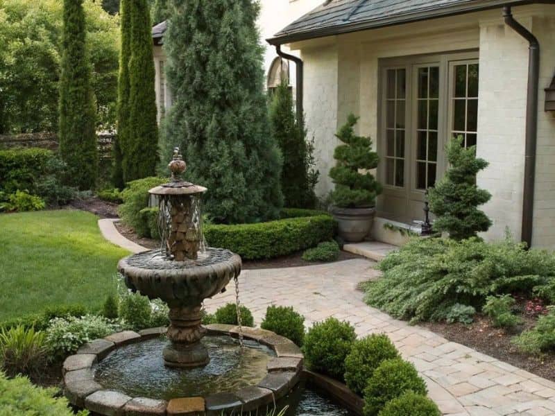 vườn nhỏ trước nhà