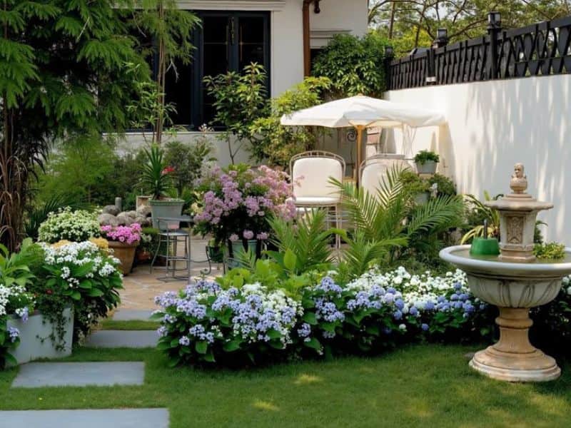 vườn nhỏ trước nhà