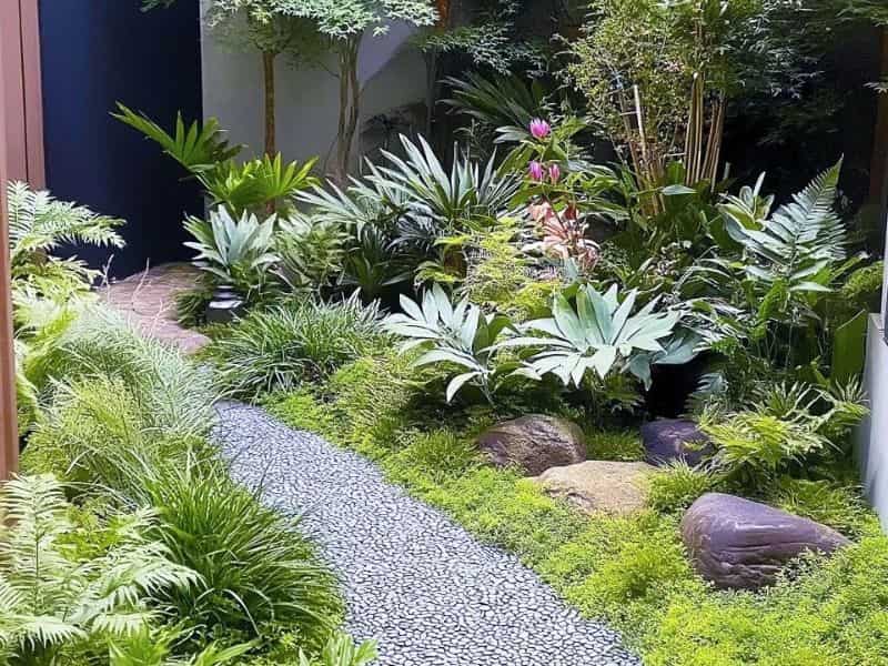 vườn nhỏ trước nhà