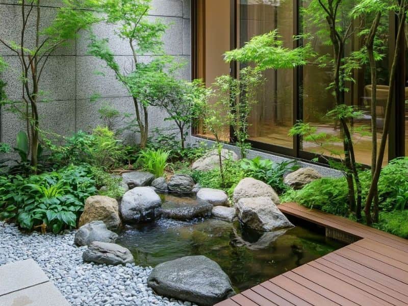 vườn nhỏ trước nhà