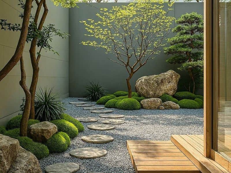 vườn nhỏ trước nhà