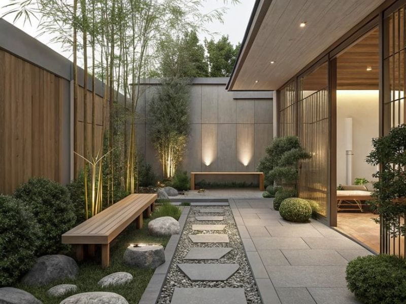 vườn nhỏ trước nhà