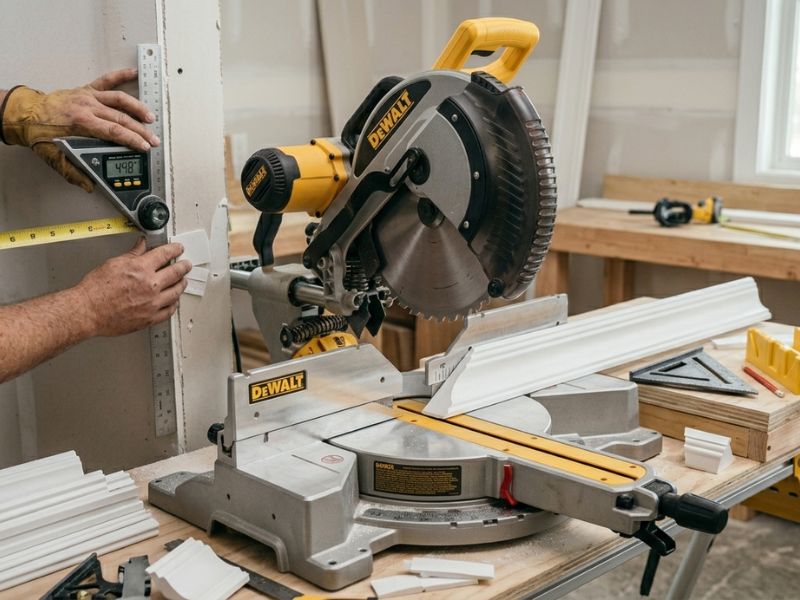 Cách cắt phào trần nhựa nano