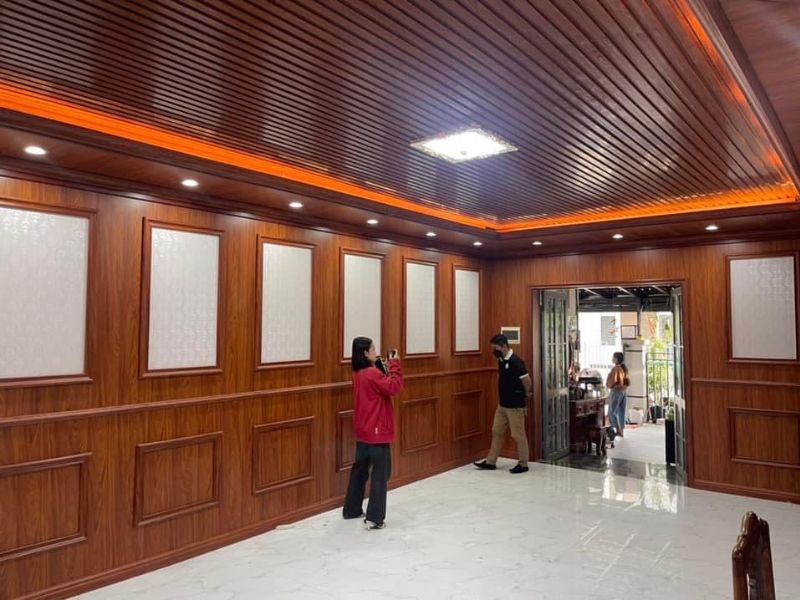 cách trang trí trần gỗ cao cấp