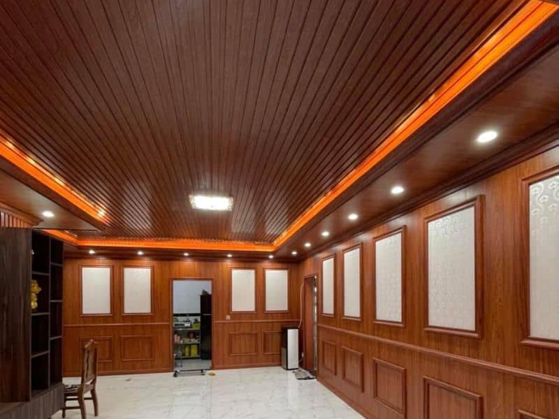 cách trang trí trần gỗ cao cấp