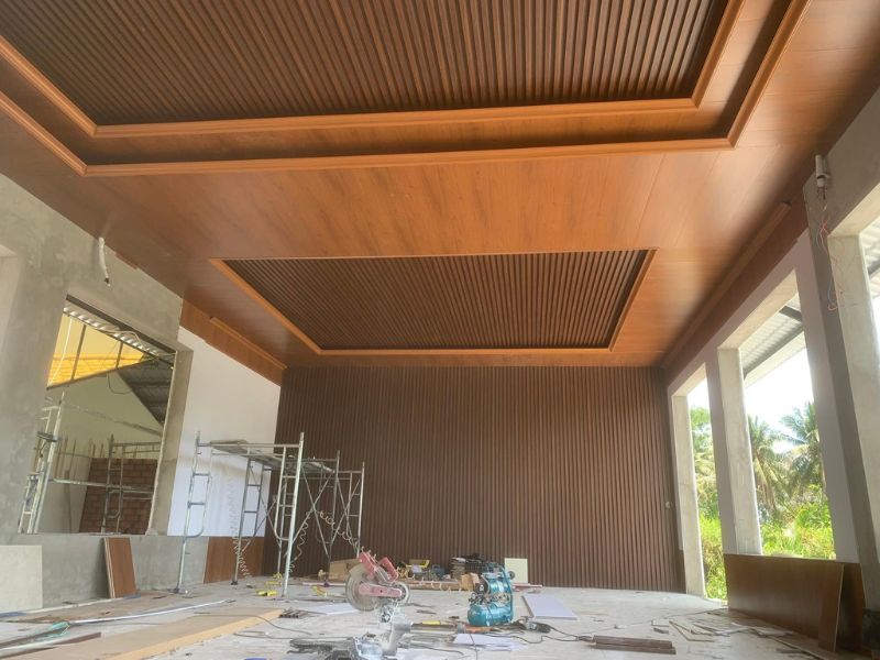 cách trang trí trần gỗ cao cấp