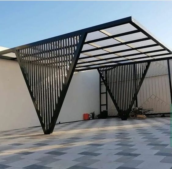 Pergola che nắng có kết cấu tạo hình hiện đại