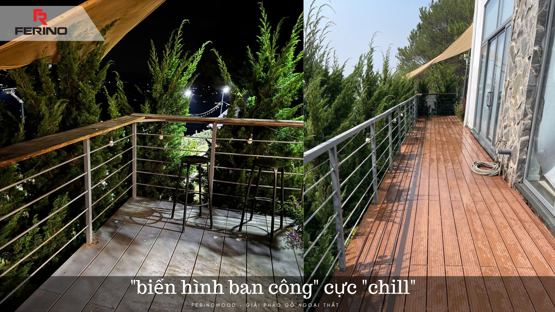Sàn gỗ nhựa ngoài trời hoàn thiện