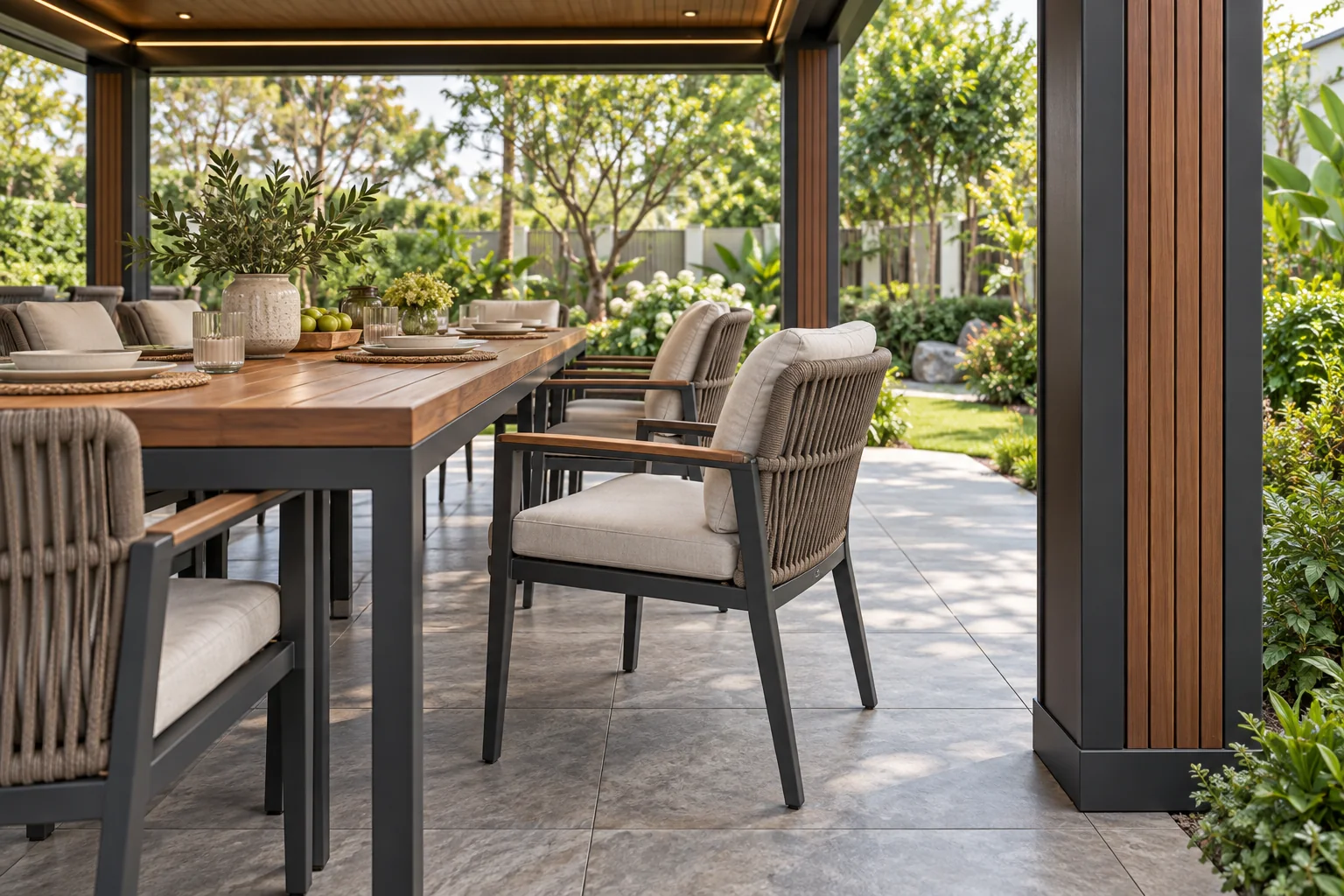 Minh hoạ AI khoảng trống sau ghế khi đứng dậy trong chòi